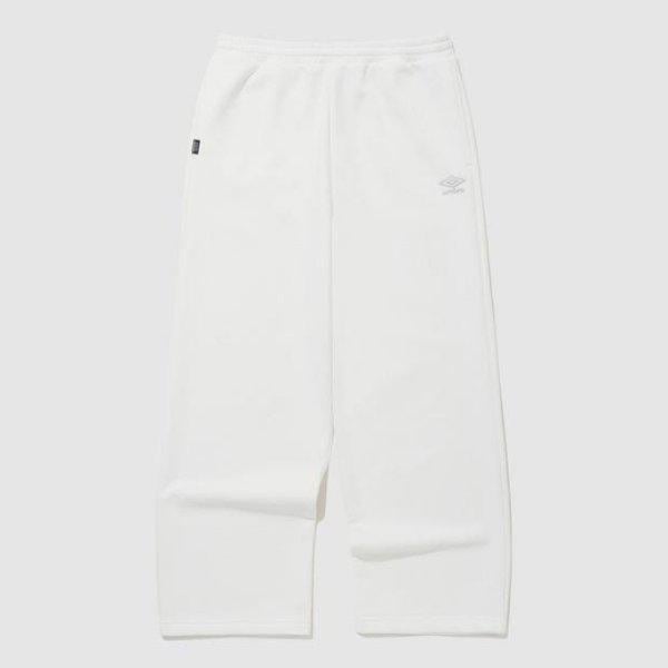 パンツ JQS UQ123CFP16-WHT エッセンシャルプラス ワイドストレートパンツ WHITE