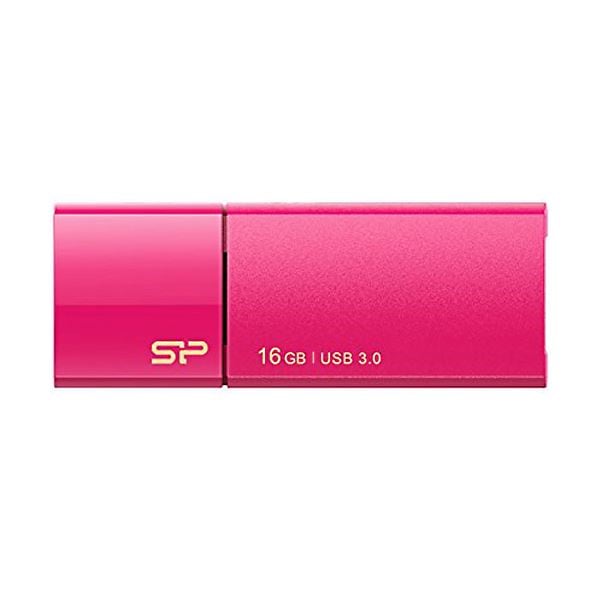 (まとめ) シリコンパワー USB3.0スライド式フラッシュメモリ 16GB ピンク SP016GBUF3B05V1H 1個 10セット