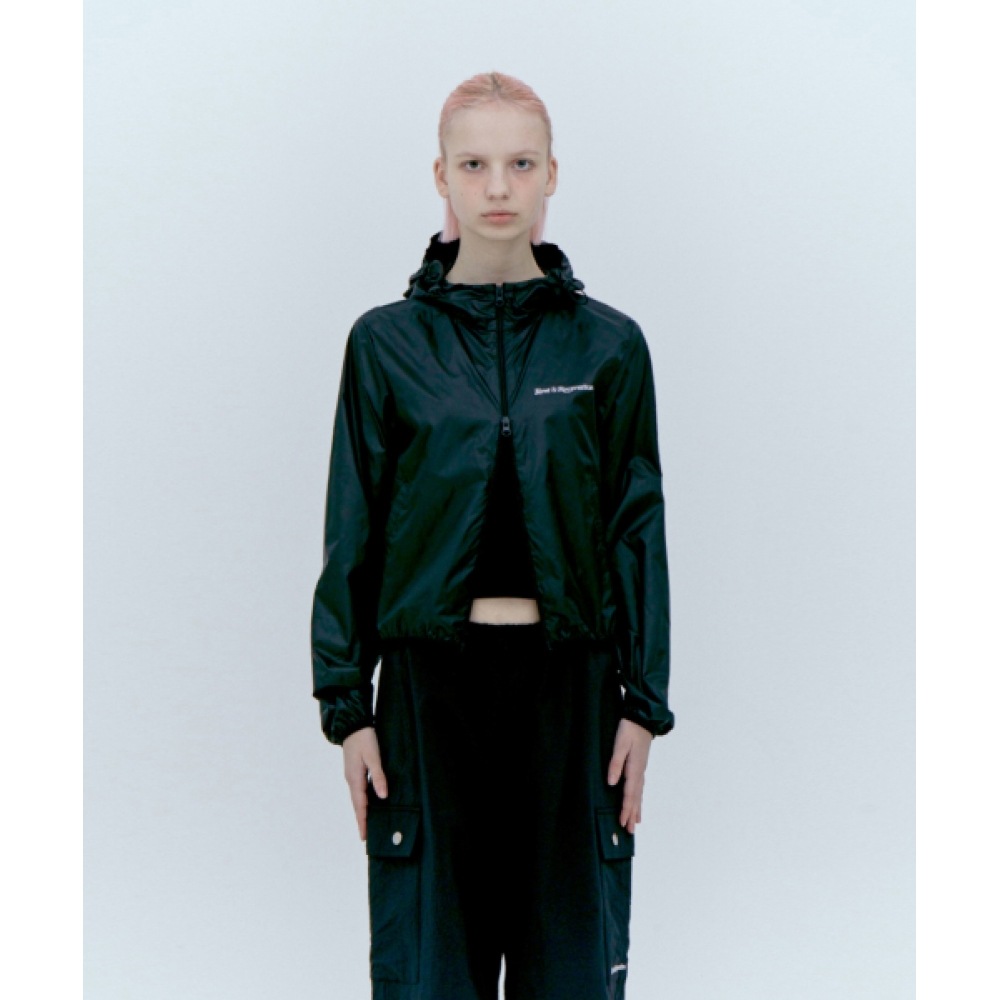 レスト&レクリエーションポリエステルウインドブレーカージャケット_ブラック