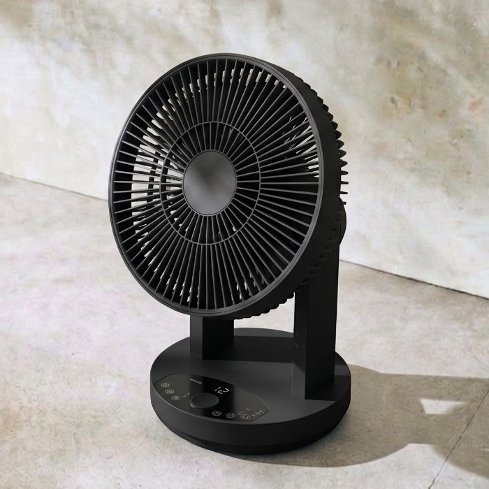 ワンタッチ分解DCサーキュレーター EASY FIT AIR QS665BK ブラック