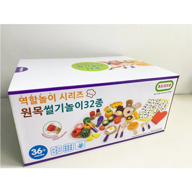 【急速出荷!】韓国の女の子カットフルーツおもちゃの子供用シミュレーションケーキカット木製のプレイハウスキッチン料理