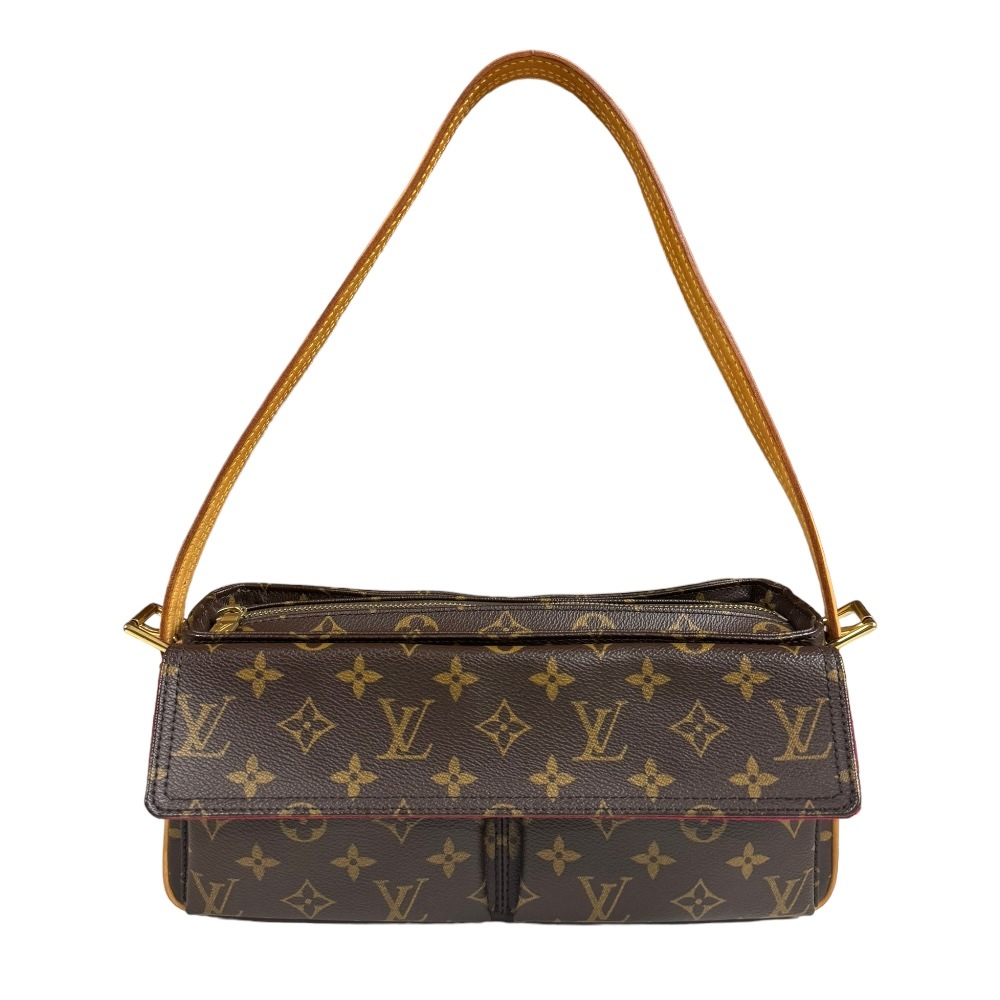 ルイヴィトン ヴィバシテMM モノグラム ショルダーバッグ モノグラムキャンバス M51164 ブラウン LOUIS VUITTON 中古