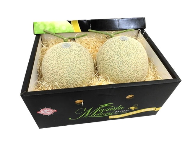 島根県 益田 =ますだ マスクメロン= 特秀品 大玉2玉 約3.5-4kg 予約 10月以降