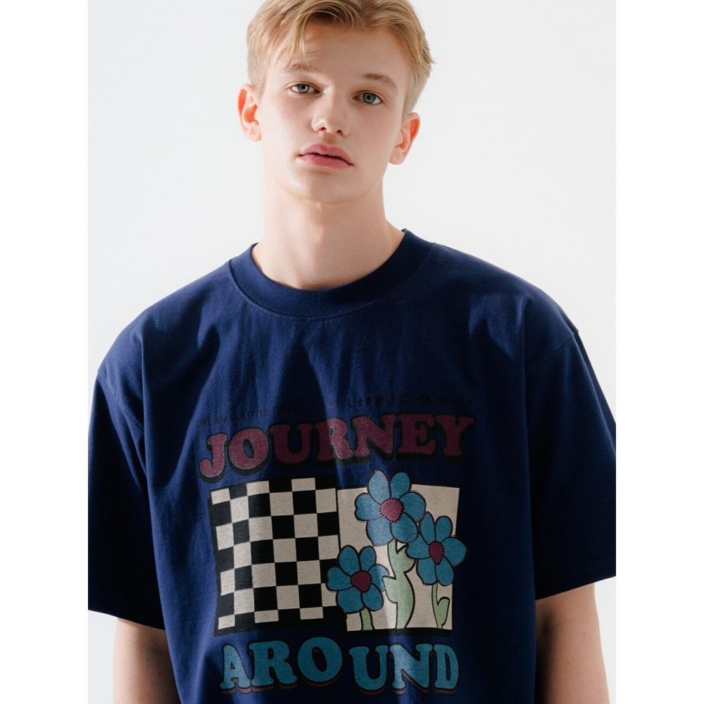 WV PROJECTドアアラウンド半袖TシャツネイビーMJST7657