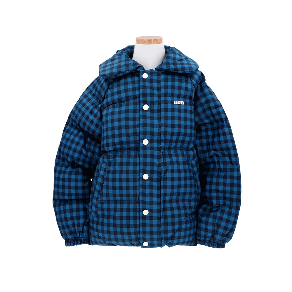 Tiny Cotton AW24-291 P29 (ヴィシーショートパッド入りジャケット) ヴィシーチェックショートパッド入りキッズジャケット