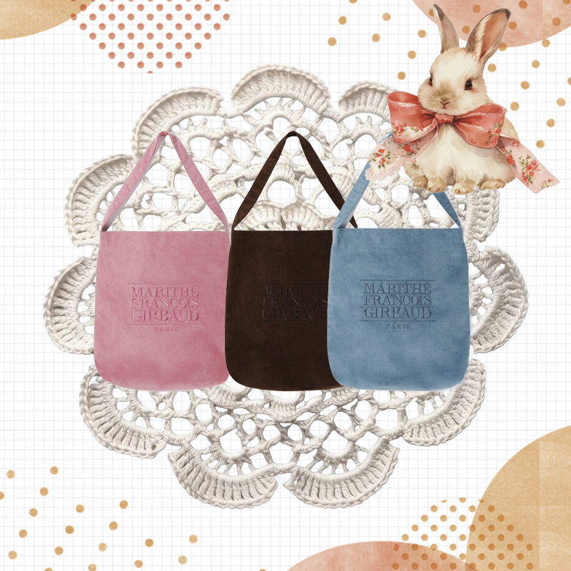 CLASSIC LOGO CORDUROY SHOULDER BAG 【2025 FW】 brown blue pink 韓国ファッション ブランド 正規品