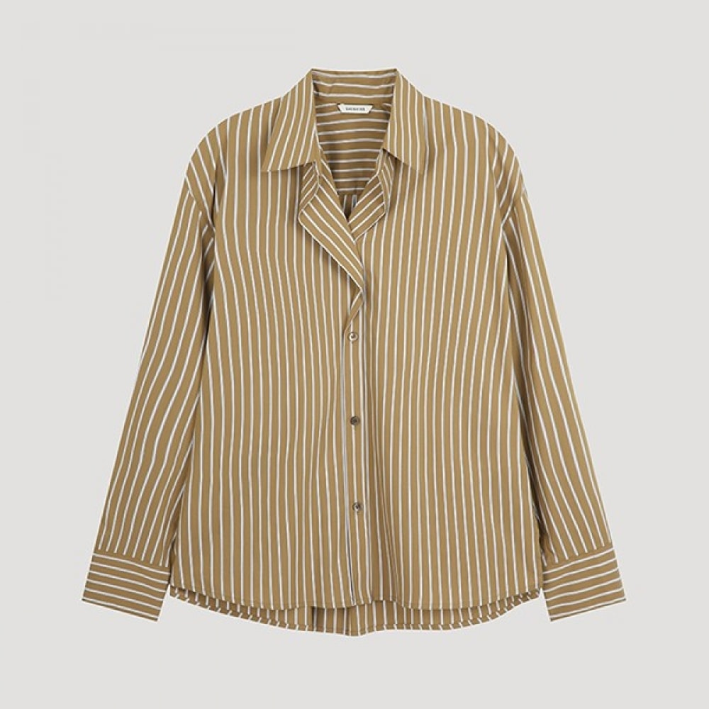 (Shes Miss) ストライプオープンカラーシャツ_swwsto31090_CA