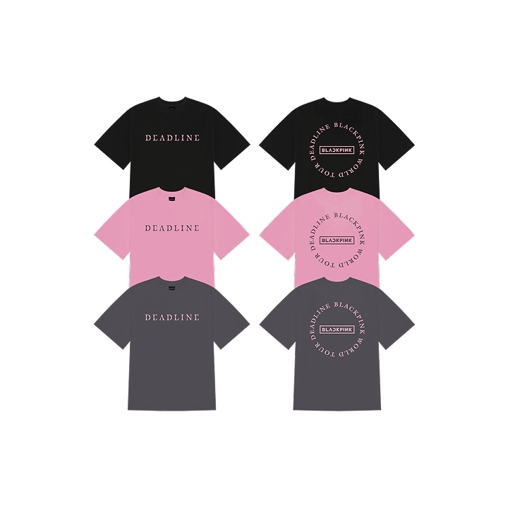 [DEADLINETOUR] BLACKPINK ROUND LOGO T-SHIRT