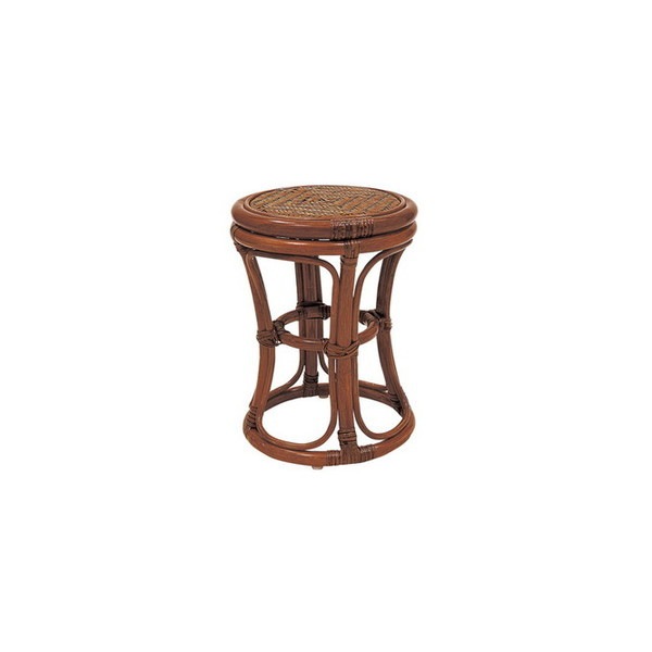 Rattan World C4121HR スツール ブラウン ラタン メーカー直送