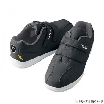 アイトス 51626 セーフティシューズ（耐油/静電/面ファスナー）（男女兼用） ブラック 26.0cm