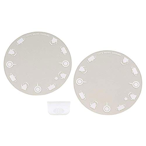 下村企販 IH用 焦げ防止 カバー 2枚組 【日本製】 ガラス 洗える 20cm 透明 28790