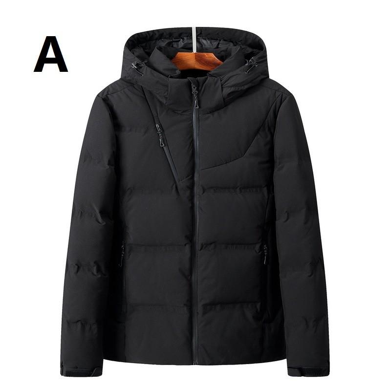 上品 ファッション 無地 ダウンジャケット 令和 3色 中綿コート 防寒 厚手 軽量 秋冬 お洒落 フード付き 中綿ジャケット スリム メンズ 冬服 コート