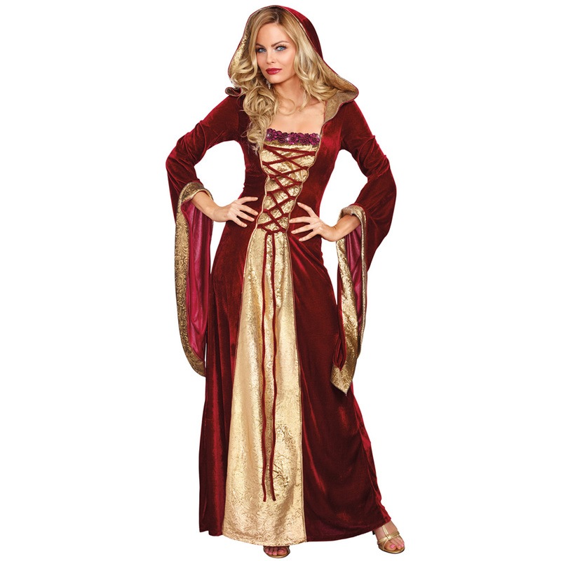 コスプレ 仮装 中世ルネサンスの女王 M 【 コスプレ 衣装 ハロウィン 仮装 コスチューム 不思議の国のアリス グッズ レディース ハートの女王 パーティーグッズ 女性用 クイーン 王妃 クィーン