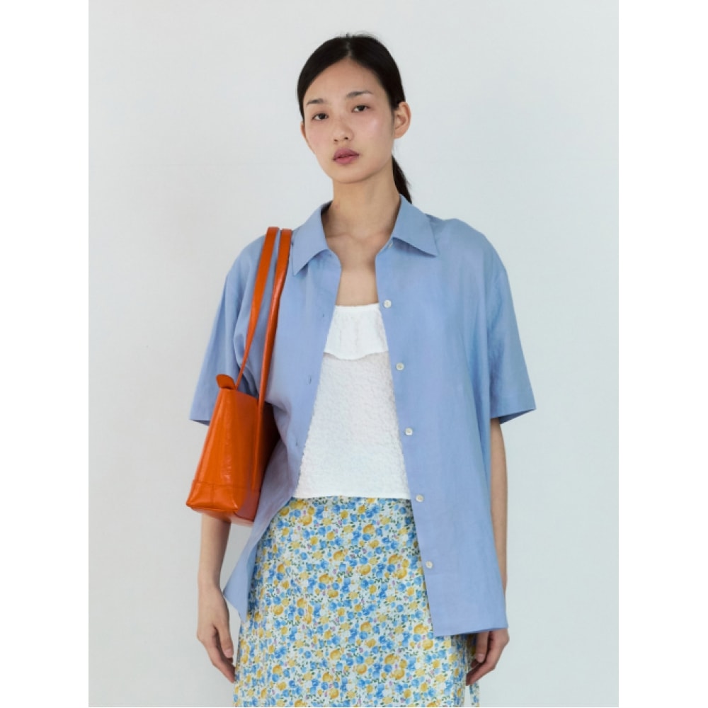 SIENNE アマンダリネンシャツ (スカイブルー)