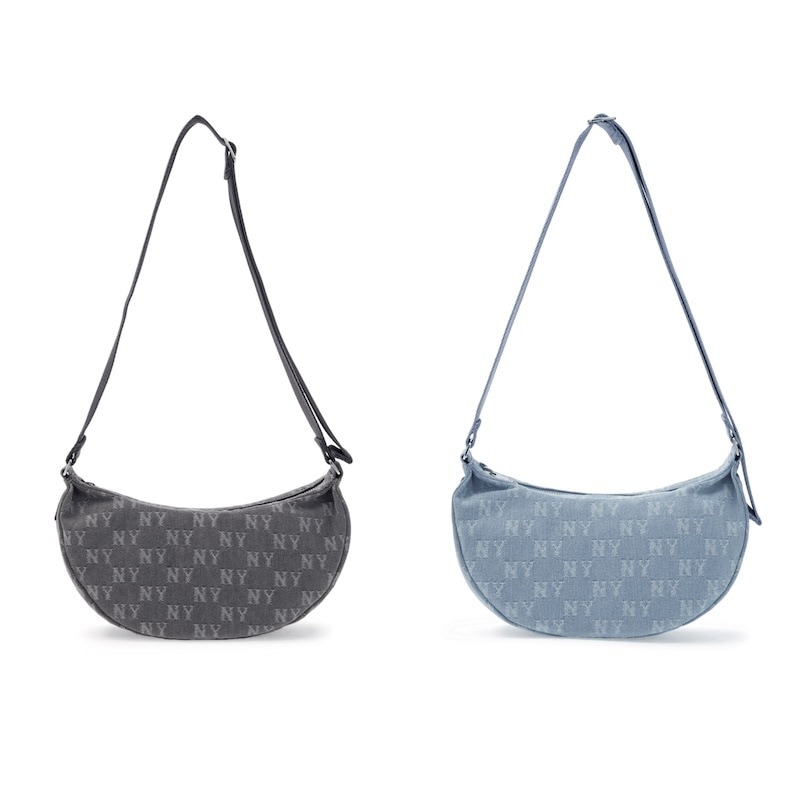 3ABQMD15N 正規品保証 関税負担なし 韓国限定販売 [25S新商品]クラシックモノグラムデニム ヴィンテージ ホボバッグ ニューヨークヤンキース 10,138円