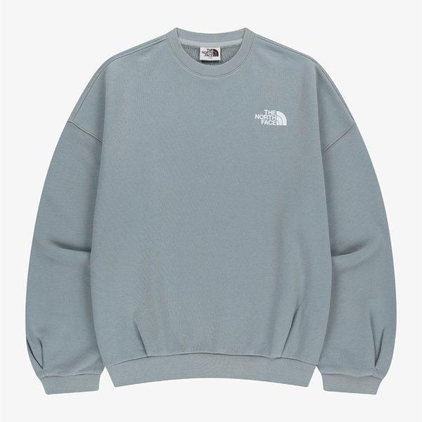 [公式] NM5MR52L ホワイトラベル ロゴ スウェットシャツ GRAYISH BLUE