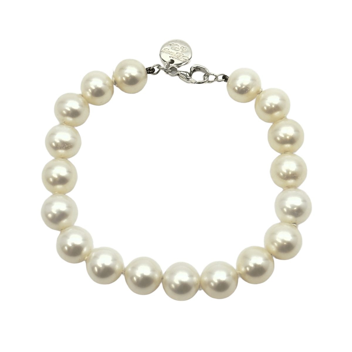 美品 パール ブレスレット ホワイト パール/シルバー925 ブレスレット アクセサリー レディース Y1-00004