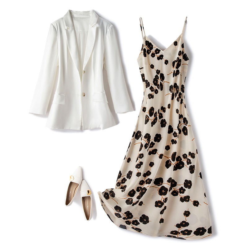 高級 大きいサイズ セットアップ レディース 秋冬 スカート 長袖 ロング きれいめ 通勤OL 30代 40代 50代 60代 4l 3l 2l ll l 韓国 長袖秋の大コード女装気質プリントペンダ