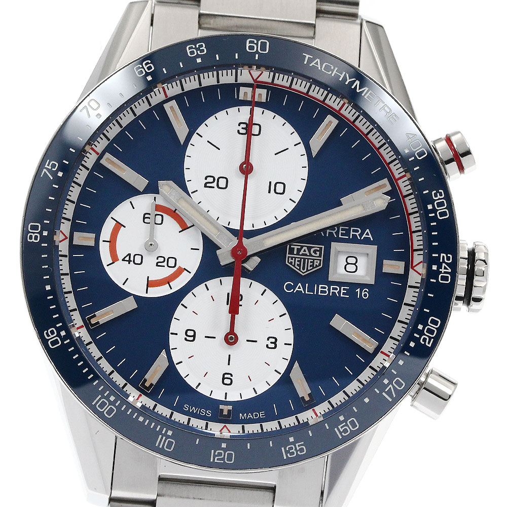 タグホイヤー TAG HEUER CV201AR-0 カレラ キャリバー16 クロノグラフ 自動巻き メンズ 良品 保証書付き_885394【中古】