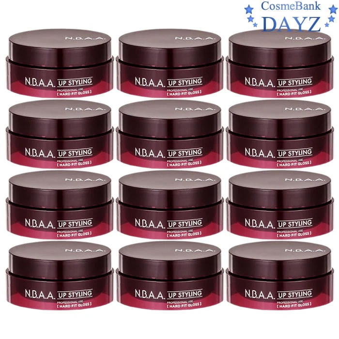 N.B.A.A アップスタイリング ハードフィットグロス 75g 12点セットヘアスタイリング剤ヘアワックスグロスワックスエヌビーエーエージェニュイン