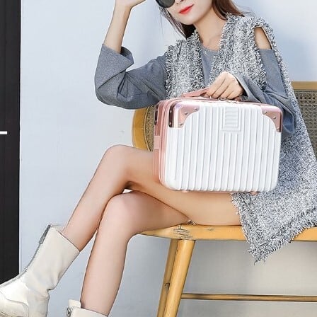 鞄 レディースバッグ ミニトランク 小バッグ 旅行バッグ スーツケース 軽量 軽い 使いやすい 可愛い かわいい 韓国 かっこいい カジュアル きれいめ シンプル クラシック エレガント lbk017