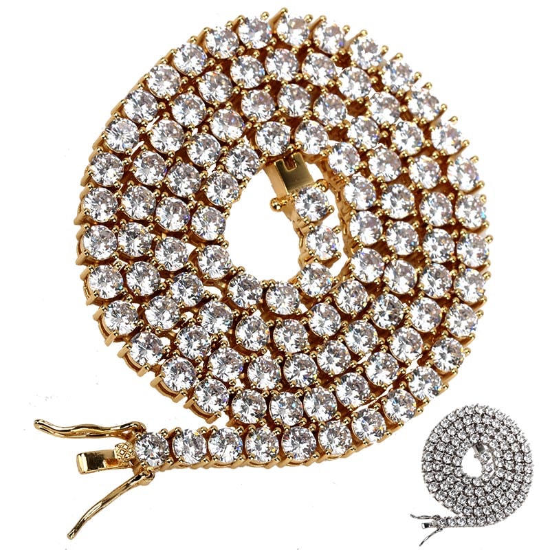 テニスチェーンネックレス 幅4mm [n329-4mm] 12,100円