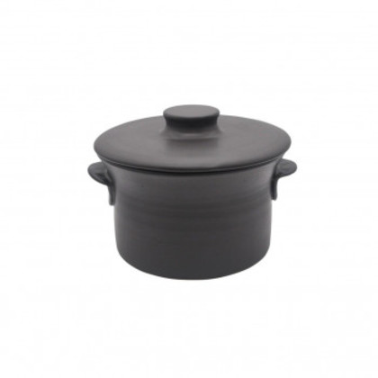 M0006 ペントーラ シチューポット 土鍋 ブラック 萬古焼