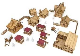 ニューゲームズオーダー ウクライナダンジョン Village Ver.2022 グリッドレスセット（Deep Dark Dungeons Terrain） テレイン ウクライナダンジョン ヴィレッジV