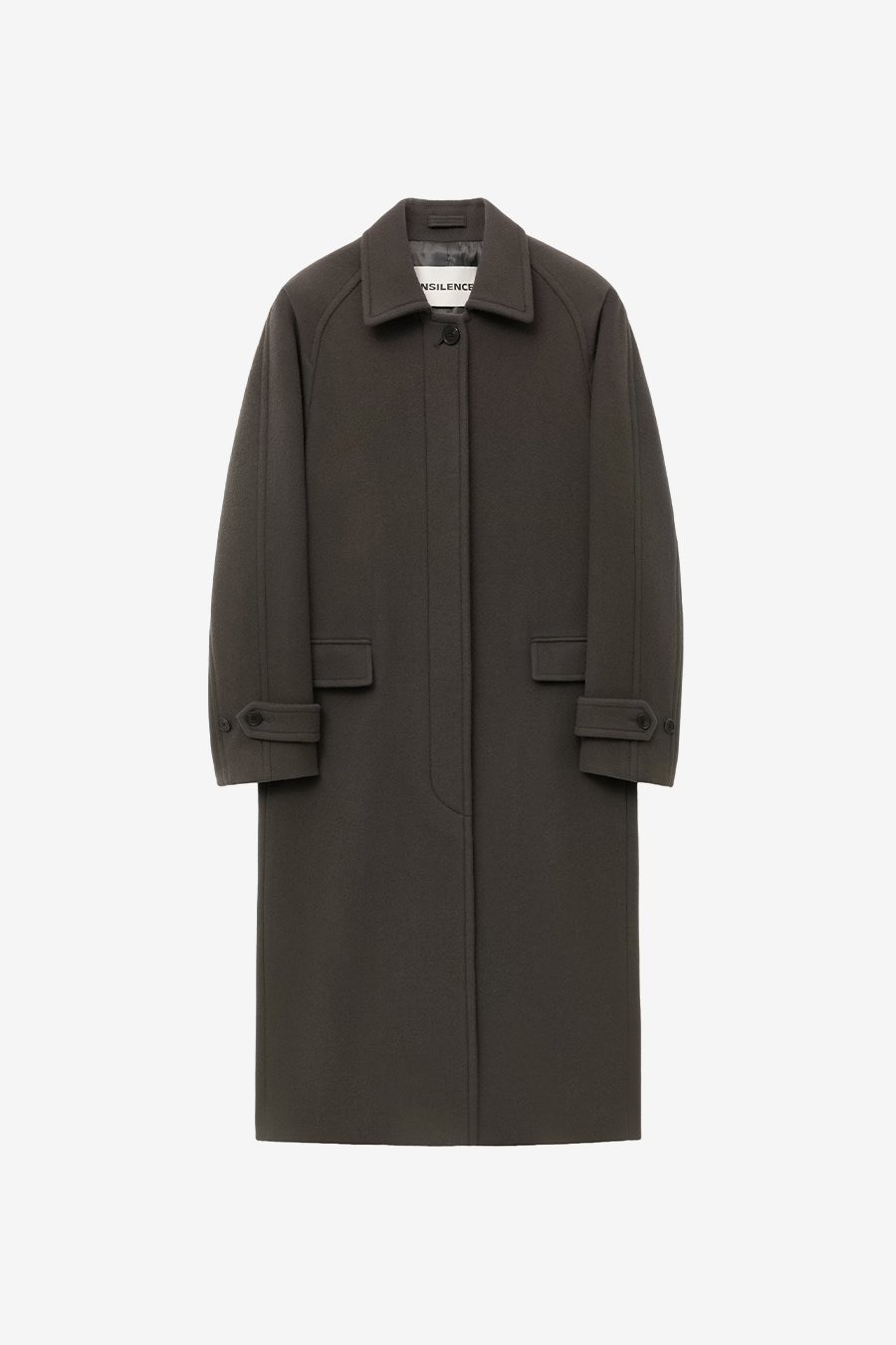 【INSILENCE】[WOMEN] CLASSIC BALMACAN COAT : BROWN