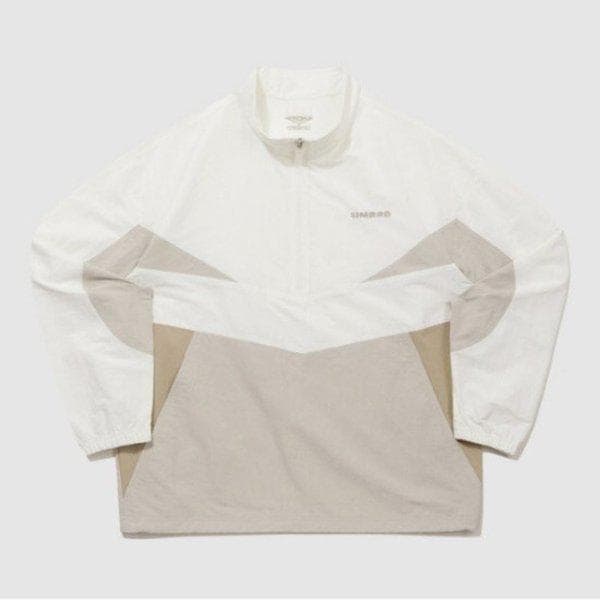 長袖Tシャツ PQA UQ221CWT49-SCW レイトチェックアウト リネン スタンドネック アノラック / スイートコーン