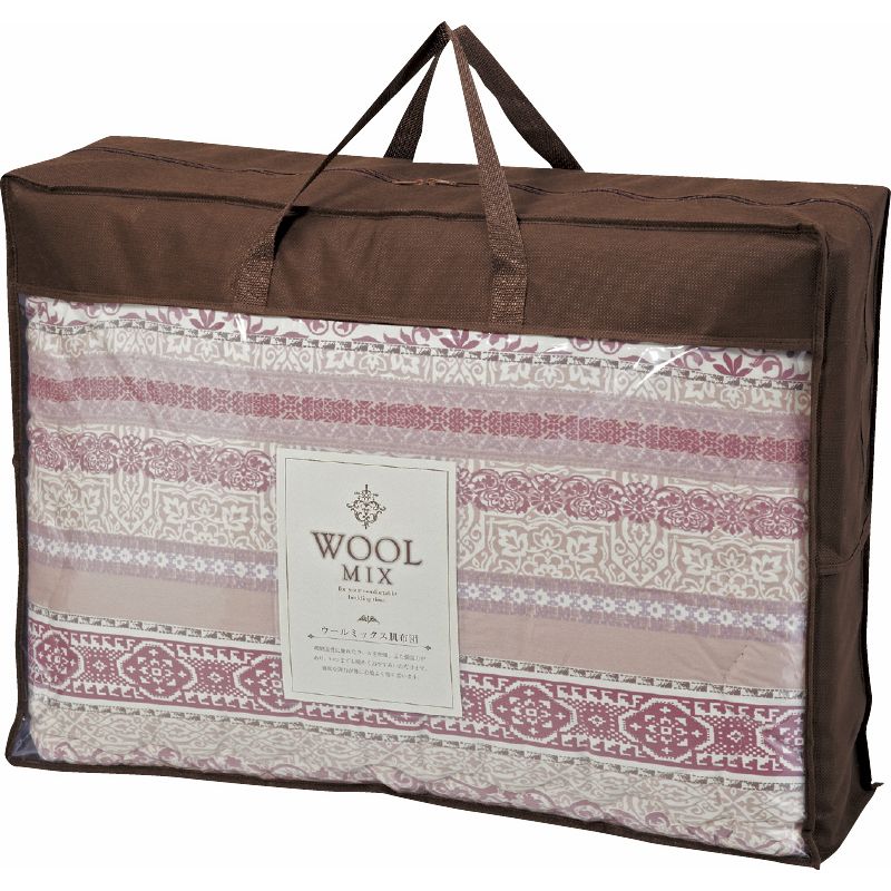 ウールミックス ウール混掛ふとん ローズ