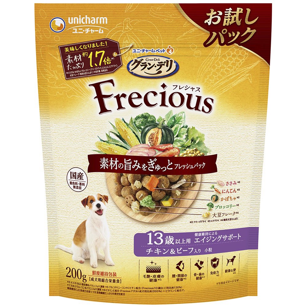 ドッグフード　フレシャス　１３歳以上用　チキン＆ビーフ入り　２００ｇX１８　ＣＲＣ45―05―45―15―00