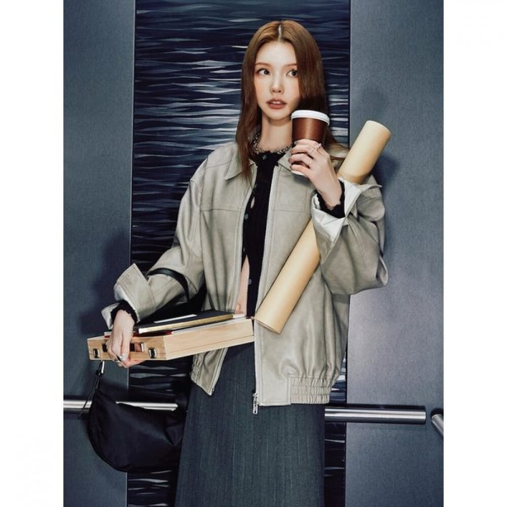 [エディション8] オーバーフィットレザージャケットベージュ（11523ZDQ1A）