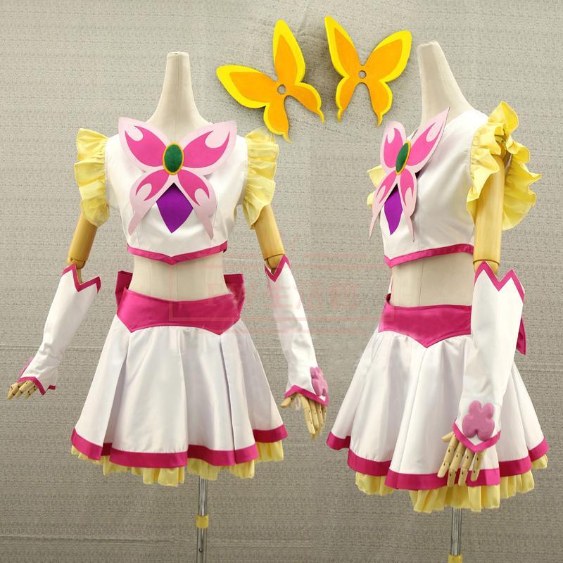【新品開催 即納】Yes プリキュア5 夢原 ぞみ キュアドリーム コスプレ衣装 演出服 cosplay 変装 仮装 撮影 祭り