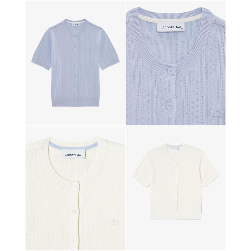 （女性）26SS ポインテル半袖カーディガン AF015E-56G 2カラー（択1）