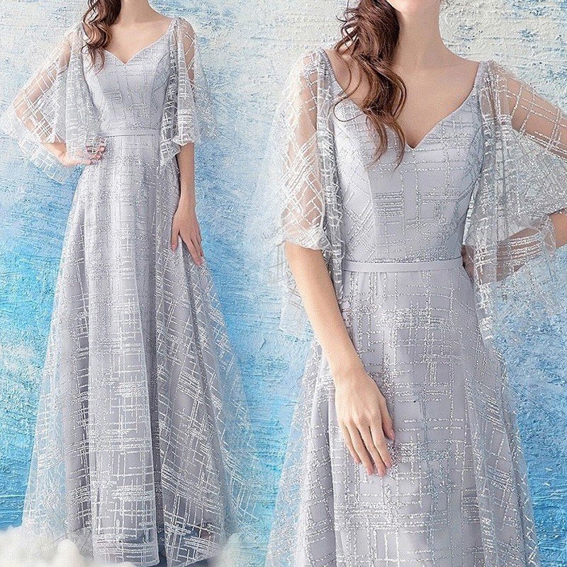 2018新作 ロングドレス 演奏会 パーティードレス 結婚式 ドレス ワンピース 二次会 2次会 花嫁 発表会 謝恩会 大きいサイズ 小さいサイズ おしゃれ