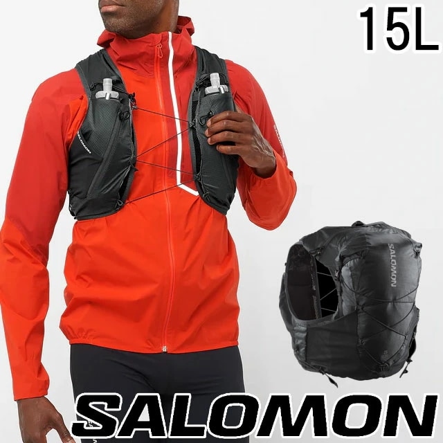 サロモン ランニングベスト メンズ LC1918300 ADV SKIN レディース 防水 ユニセックス 15L 耐水 バッグ アウトドア トレイルランニング トレラン マラソン 登山 リュック ソフ