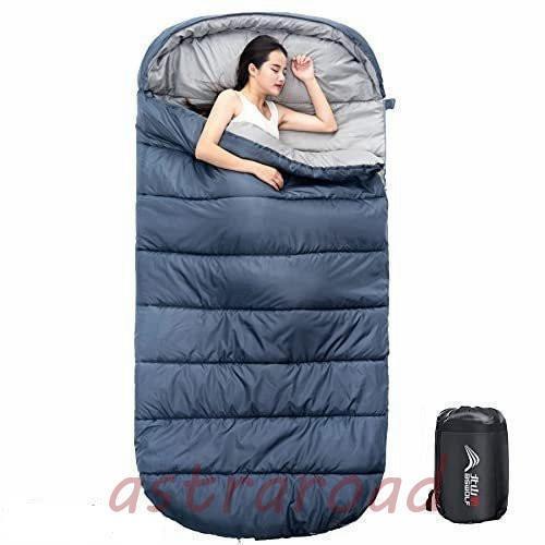 【キャンンペーン】キャンプ 寝袋 シュラフ1人用 大きいサイズ 快適な温度：15* 春秋夏用 軽量1.55kg 洗える 封筒
