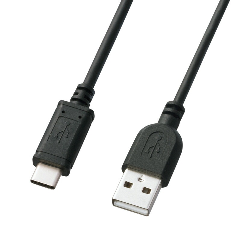 （まとめ買い）USB2.0 Type-C-Aケーブル 1m ブラック KU-CA10K [x3]
