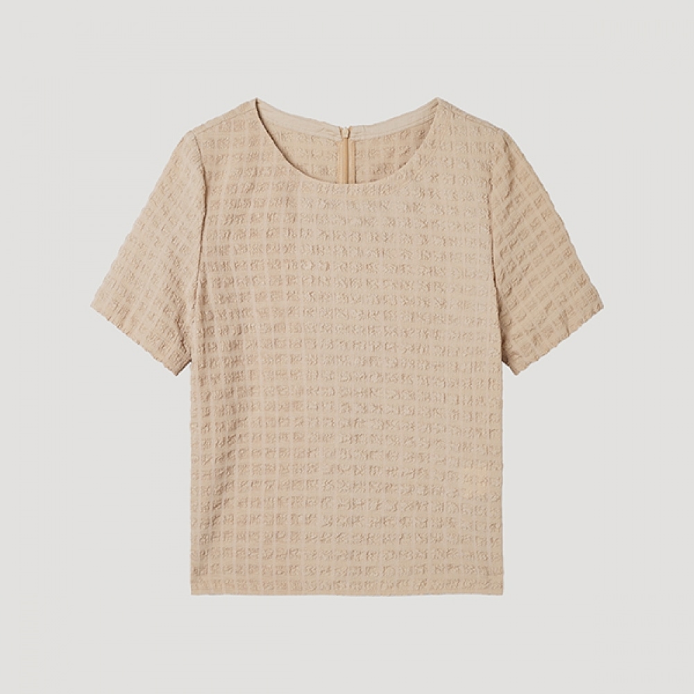 [シーズミス] スクエアパターンブラウス_swwblp22060_CA 5,586円