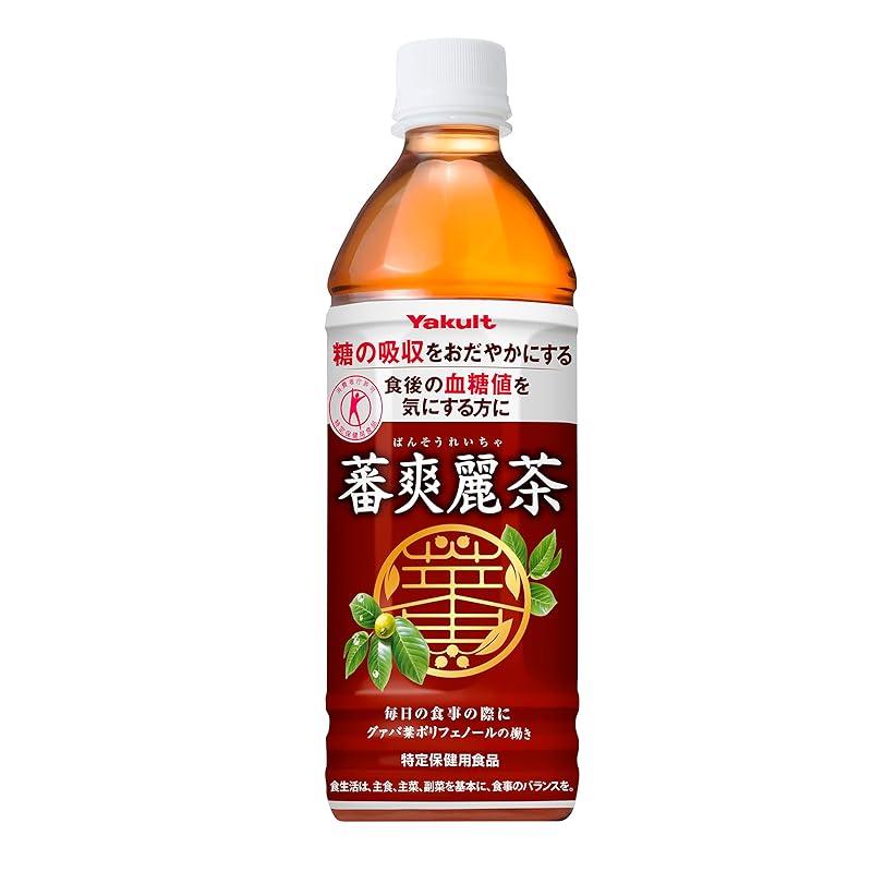 即納：[トクホ] ヤクルト 蕃爽麗茶 500ml×24本