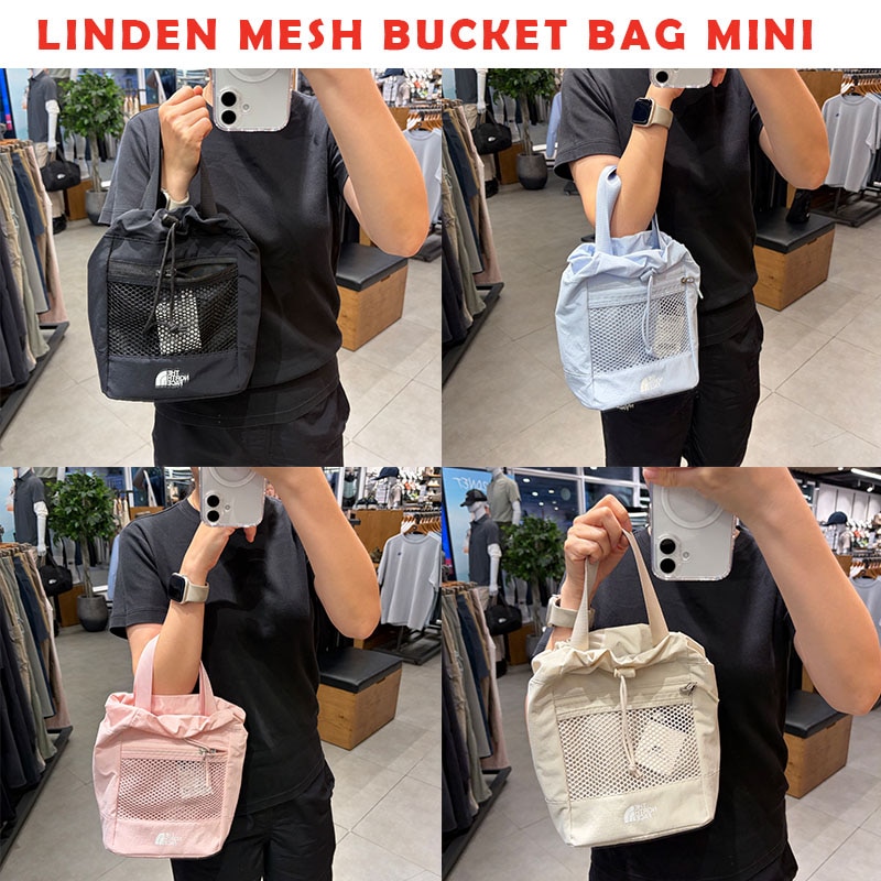 韓国正規品保証 関税負担なしNN2PS10J LINDEN MESH BUCKET BAG MINIデイリー 基本 着装 男子 女子 人気 韓国 ファッション 男女共用 アウトドア