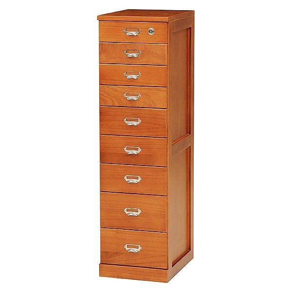 木製 鍵付 スリムチェスト 書類 手紙 収納 チェスト 省スペース コンパクト 壁面収納 小物 収納