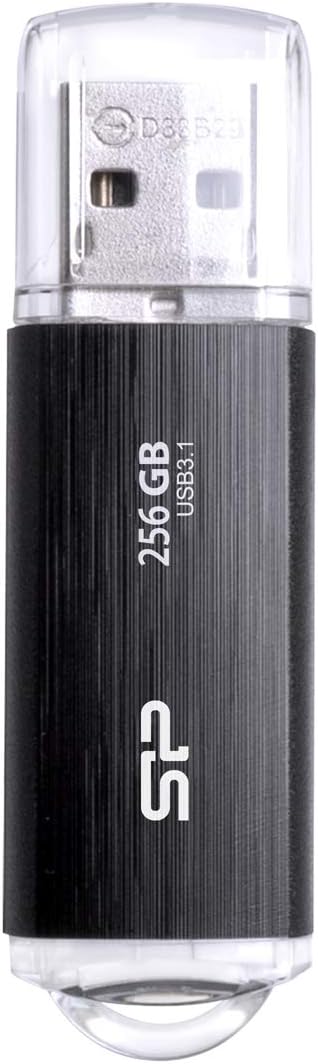 SP Silicon Power シリコンパワー USBメモリ 256GB USB3.2 USB3.1/3.0/2.0互換 ヘアライン仕上げ Blaze B02 SP256GBUF3B02V1K