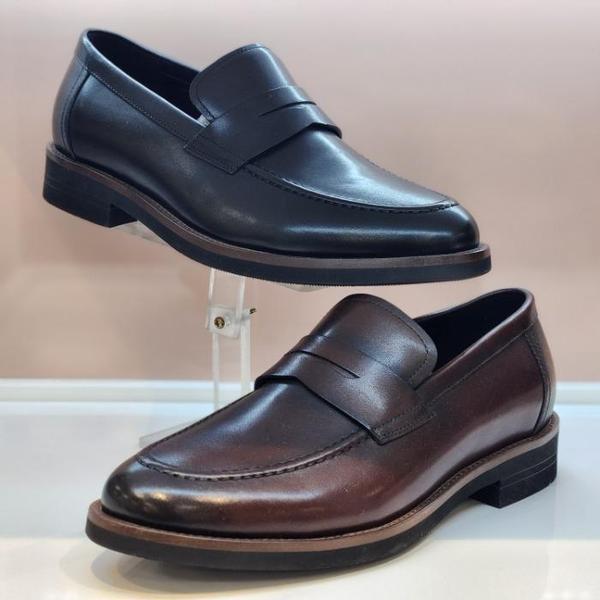 ESQUIRE HC02 メンズ ローファー 男性 セミフォーマル カジュアル シューズ 牛革 デイリー シューズ オフィス (S16348957)