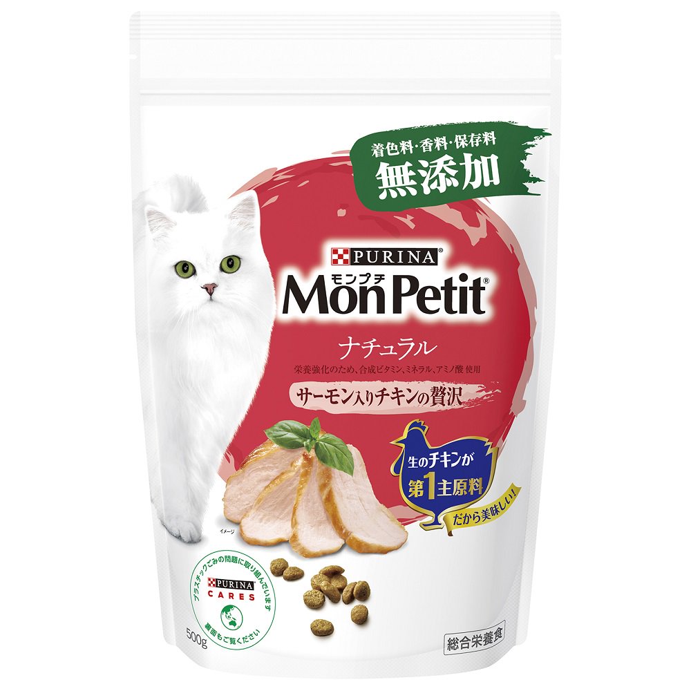 キャットフード　ドライ　バッグ　ナチュラル　サーモン入りチキンの贅沢　５００ｇX１２袋　ＣＲＣ35―15―68―40―00 7,091円