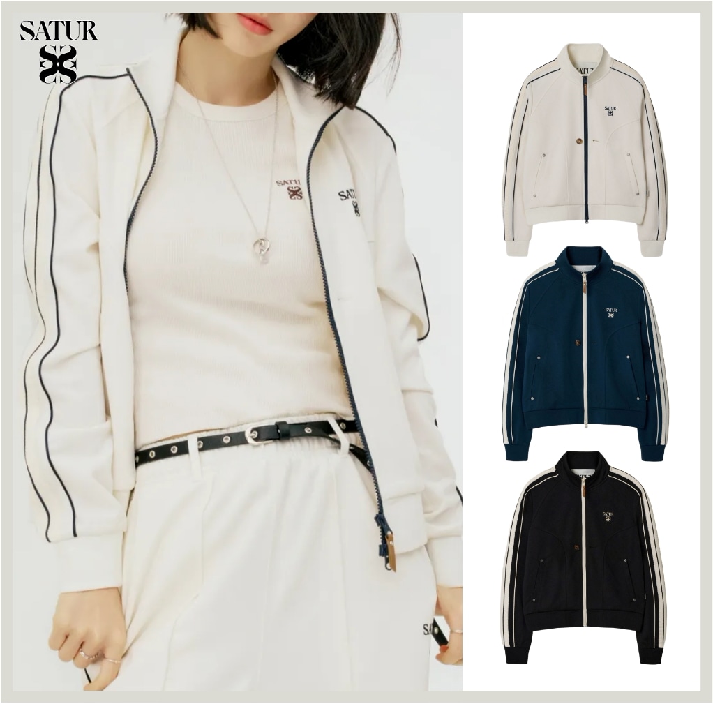 ESSENTIAL LAWTON TRACK ZIP-UP JACKET