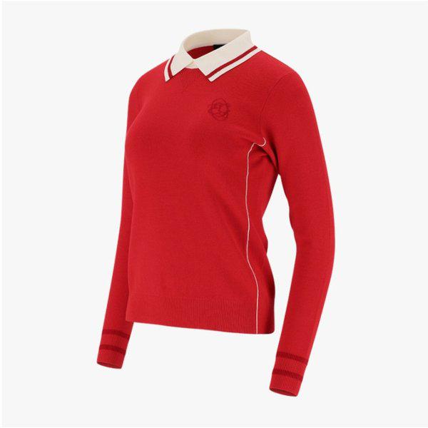 女性 秋 サイドポイント ポロセーター 6K63601_500YS