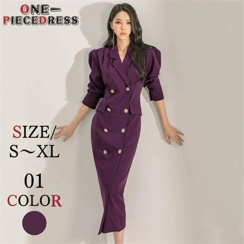 ワンピースドレス タイトワンピース　スーツワンピース　ワンピース　セクシーワンピース　膝丈ワンピース　姫系　キャバドレス　セクシーお呼ばれ 膝上 ７分袖　大人 上品 きれいめ おしゃれ パーティー