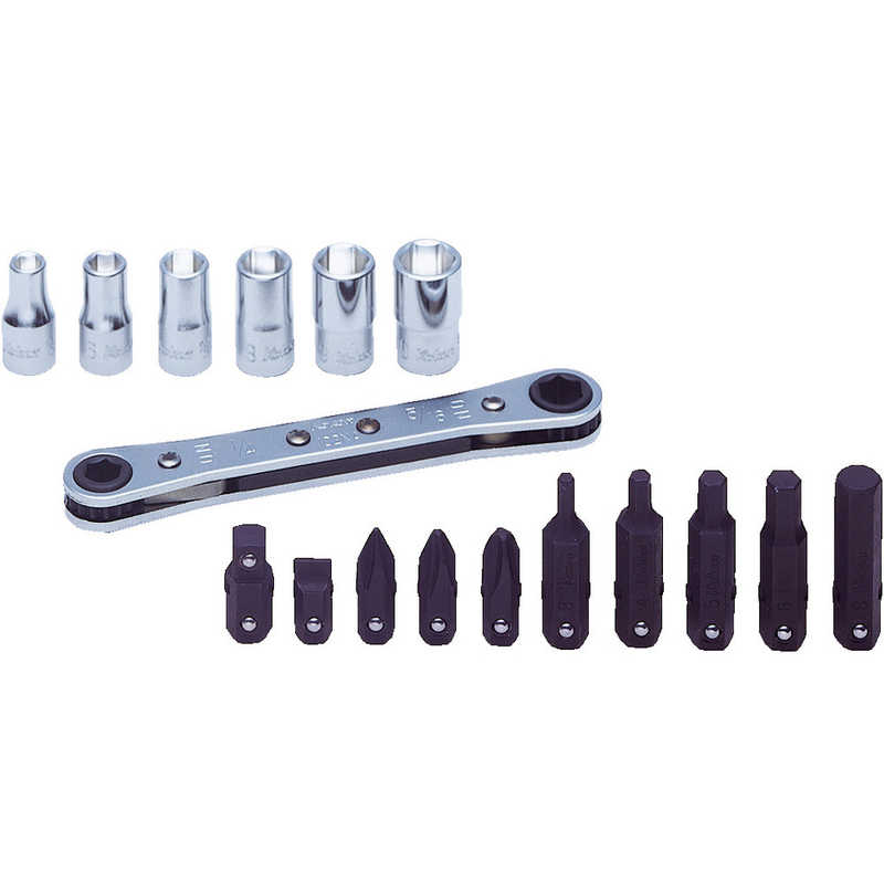 山下工業研究所　ラチェットスパナセット17ヶ組　R810D